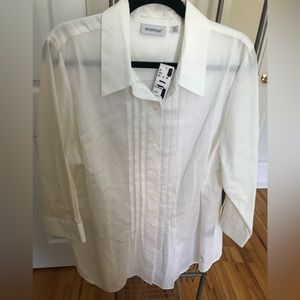 White 3/4 sleeve blouse